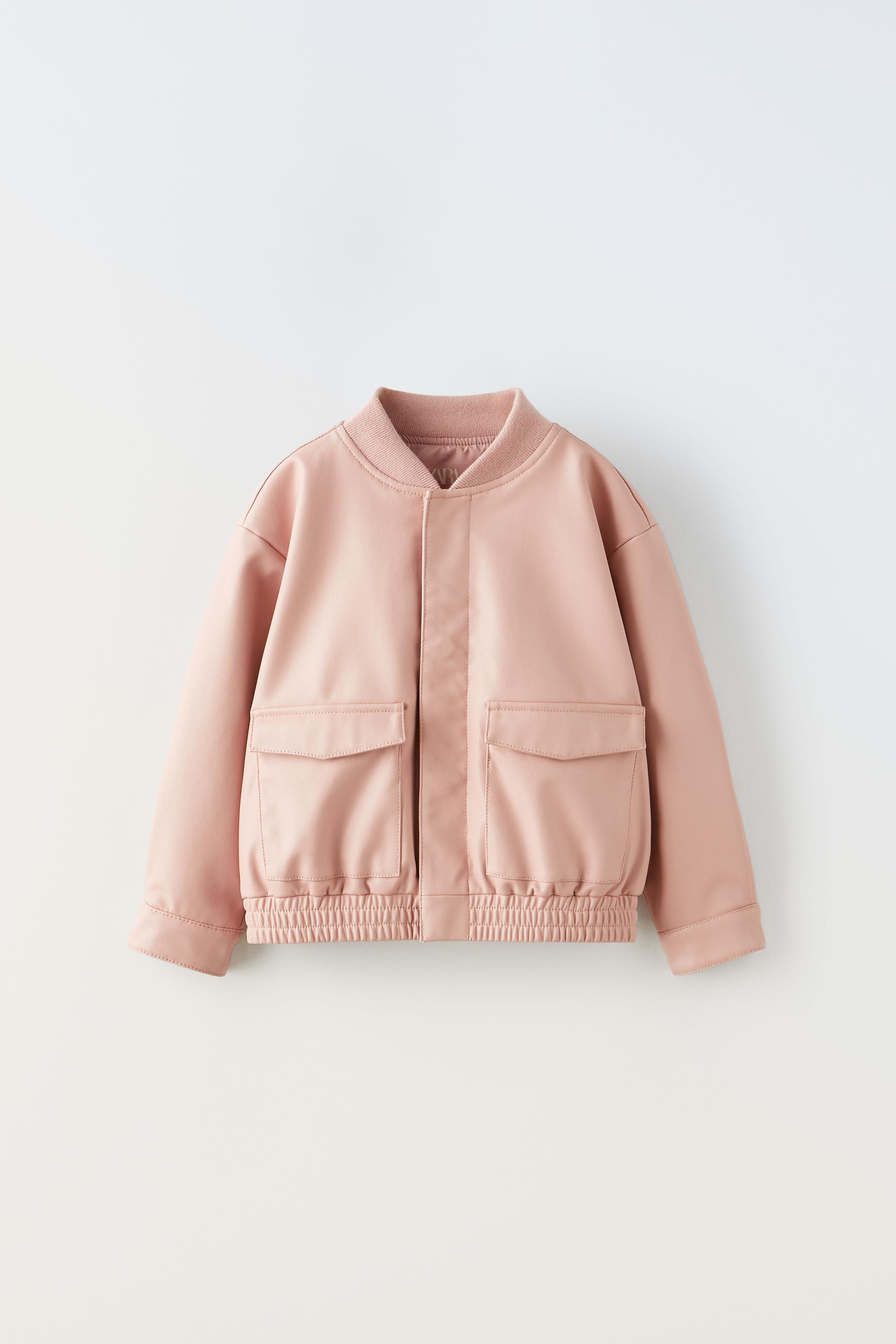 Zara baby leather on sale jacket