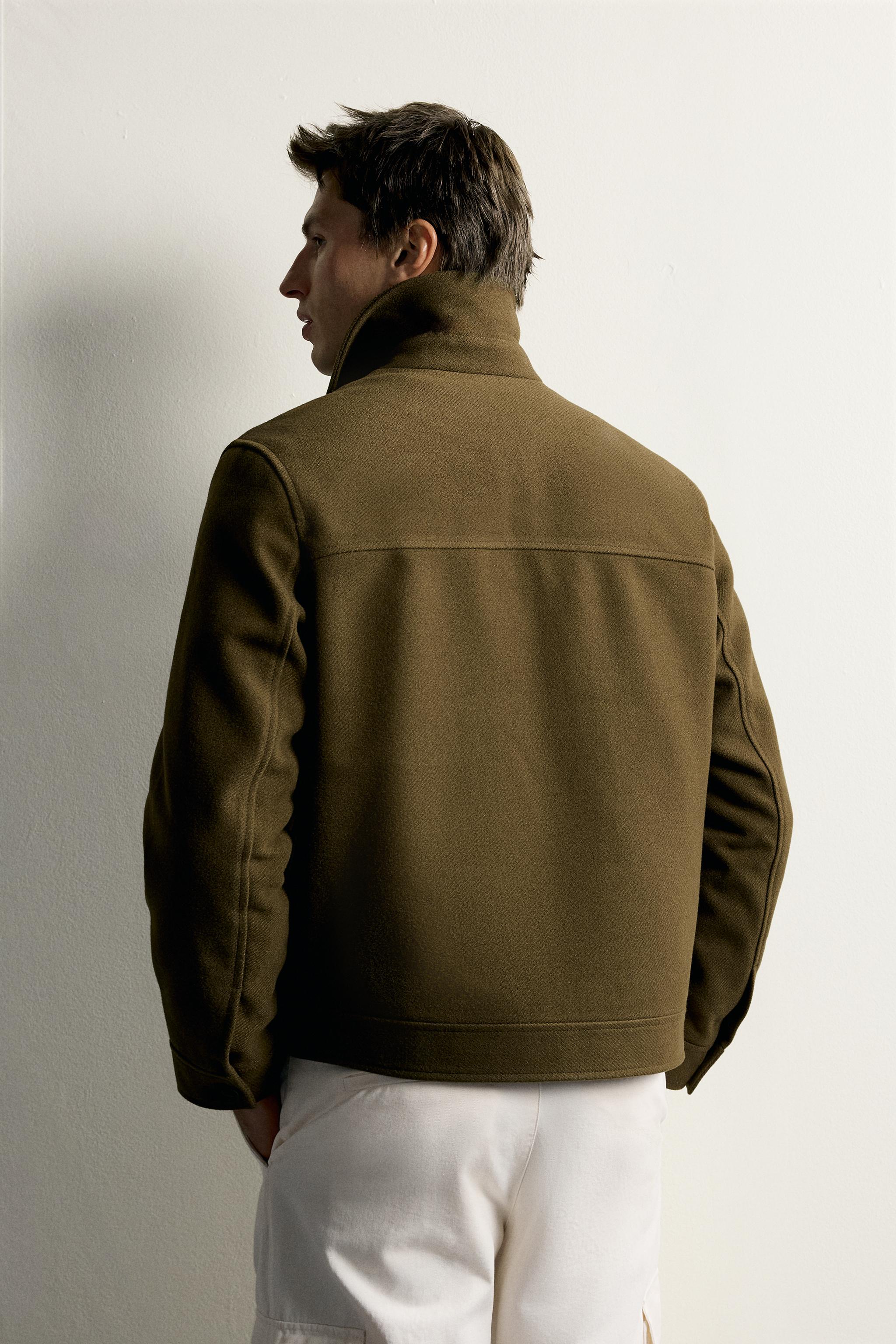TEXTURED REGULAR FIT JACKET