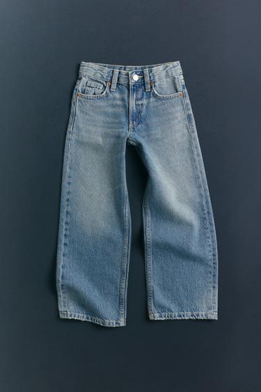 FADED WIDE-LEG JEANS - Blue by Zara