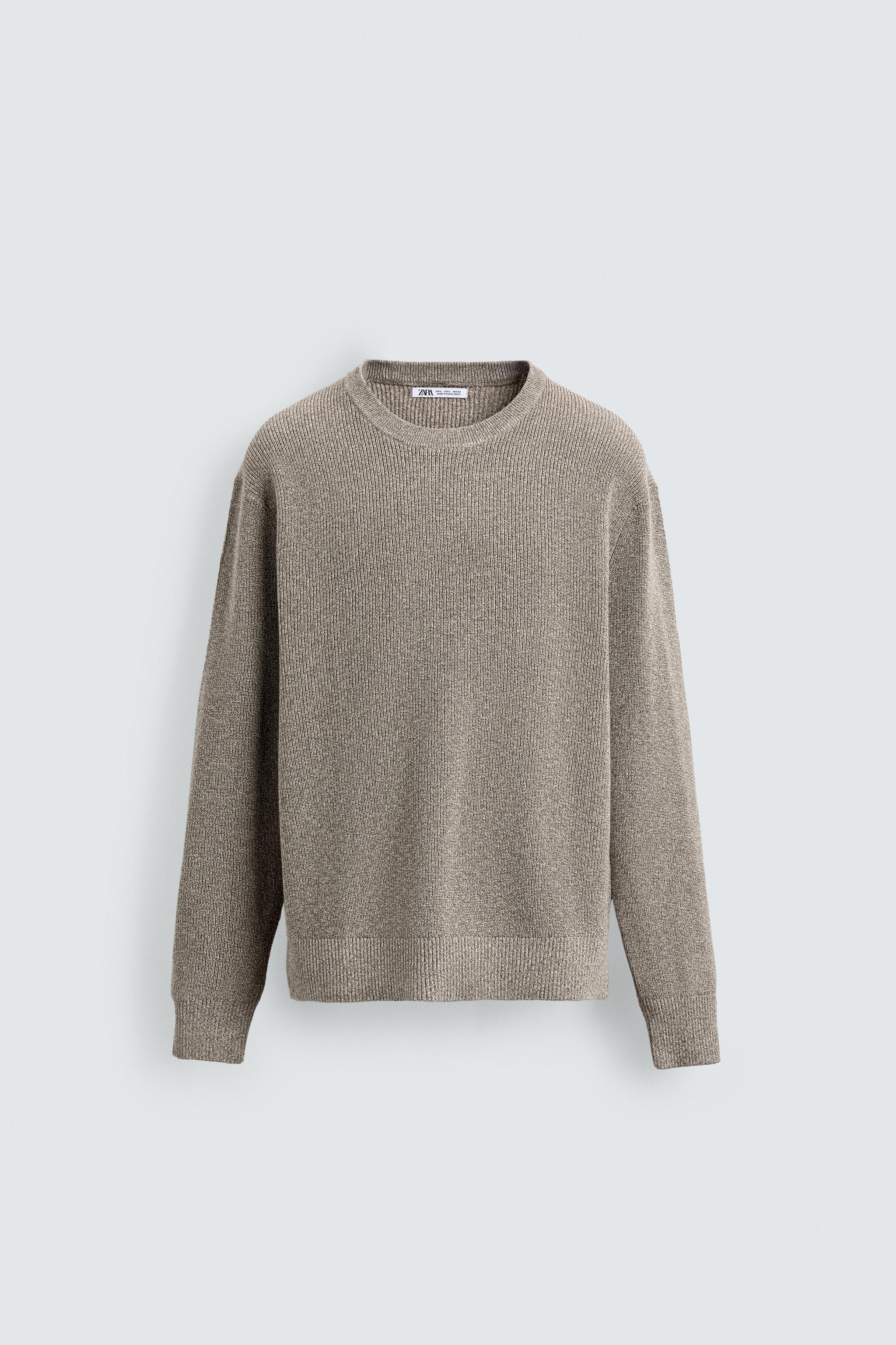 裏編みニットセーター - ミンクマール | ZARA Japan / 日本