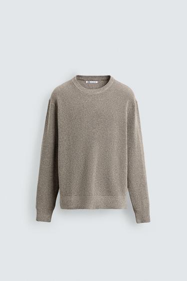 JERSEY PUNTO PERLADO - Visón vigoré de Zara