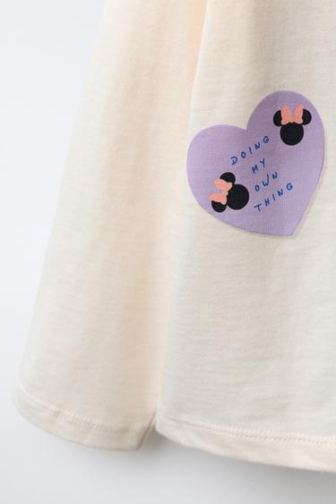 MINNIE MOUSE © DISNEY PATCH T-SHIRT - Ecru by Zara - Image 3