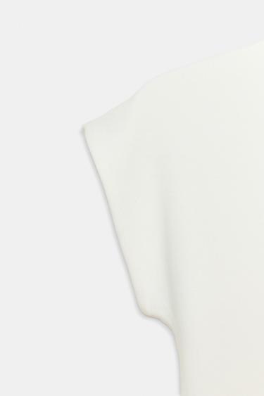 COTTON HIGH-NECK BODYSUIT - Oyster-white by Zara - Image 5