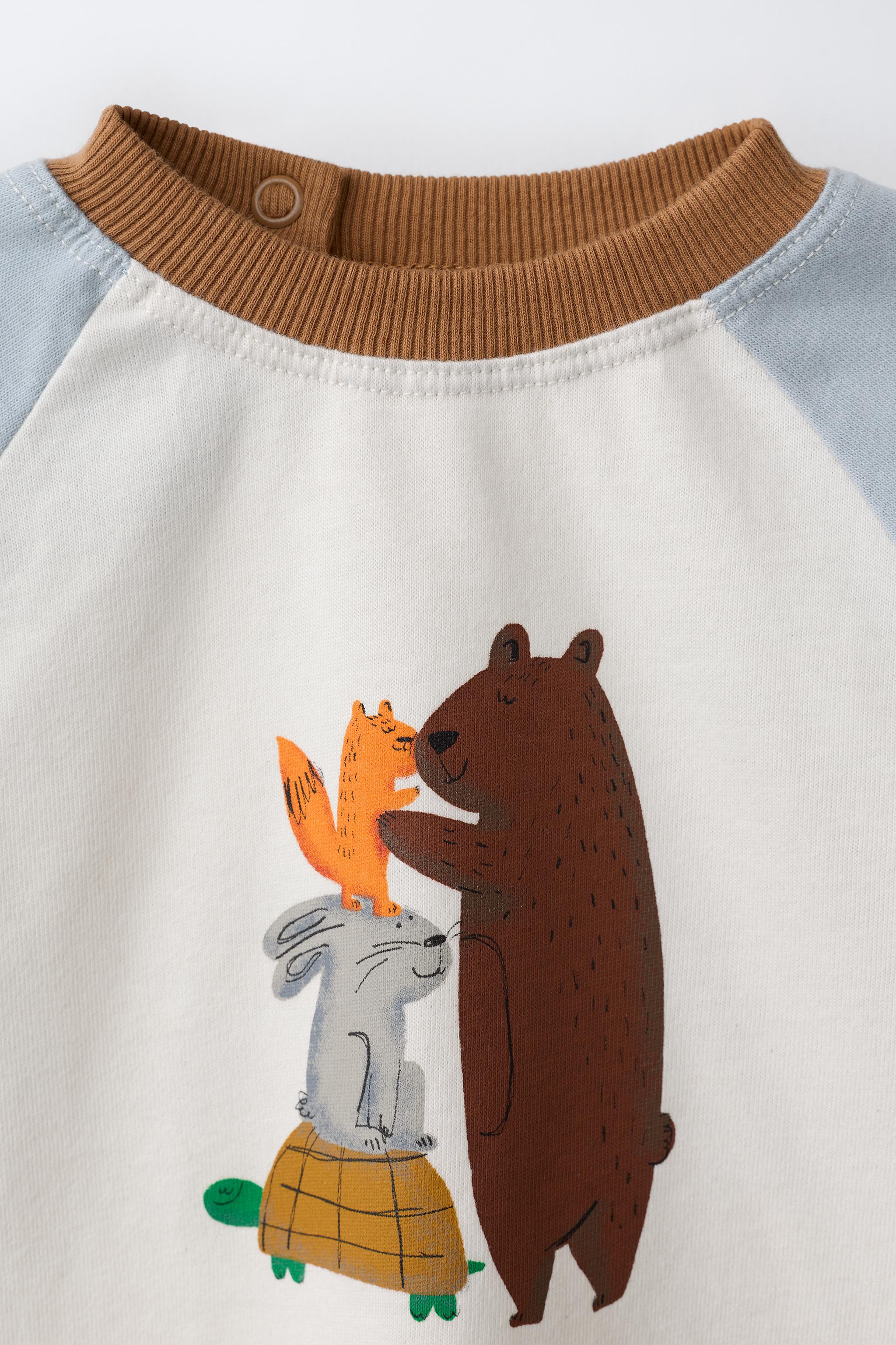 ANIMAL RAGLAN SLEEVE T-SHIRT