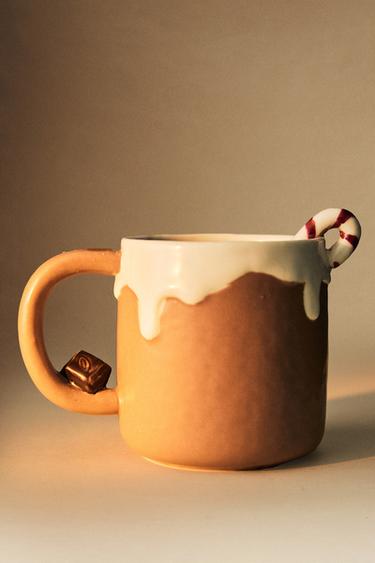 CHRISTMAS COOKIE STONEWARE MUG - Multicoloured by Zara