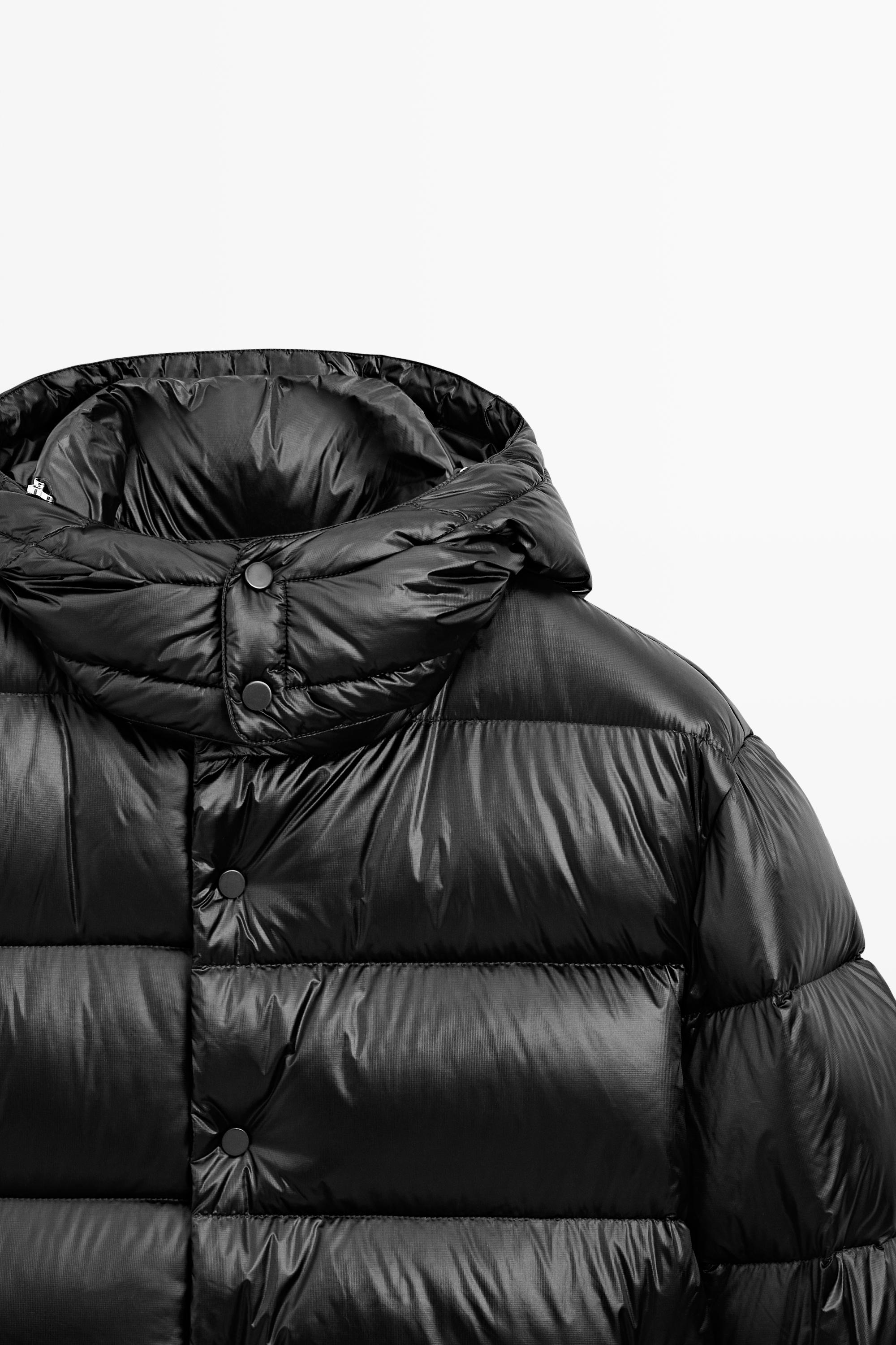 Shiny down jacket