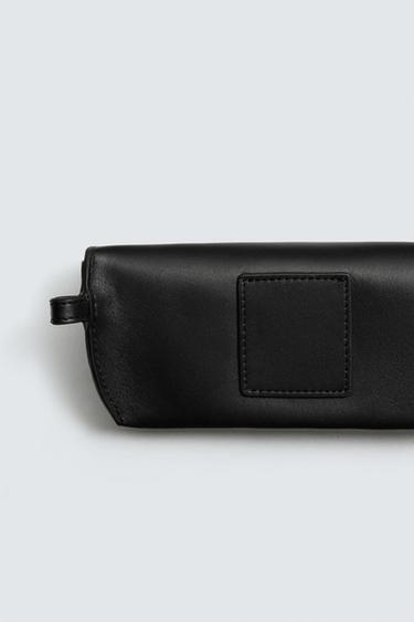 LEATHER GLASSES CASE - Black by Zara
