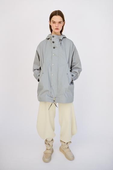 HOODED PARKA X AND WANDER® - Orange by Zara - Image 1
