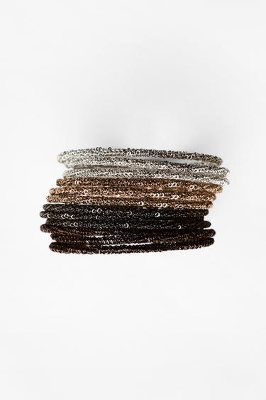 Zara PACK OF COMBINED METAL BRACELETS - Multicolored