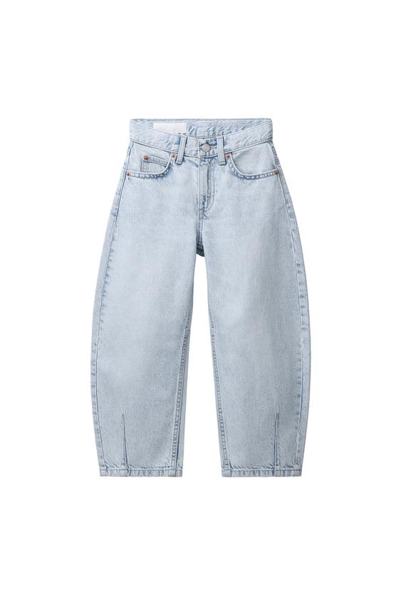 Zara BARREL JEANS - Light blue - Image 0