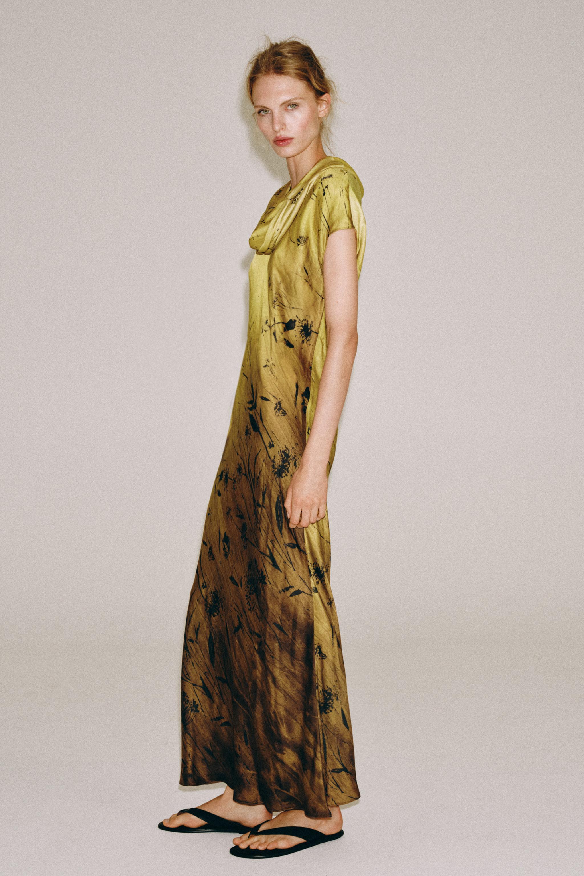 Женские платья Zara ZW COLLECTION PRINTED DRESS