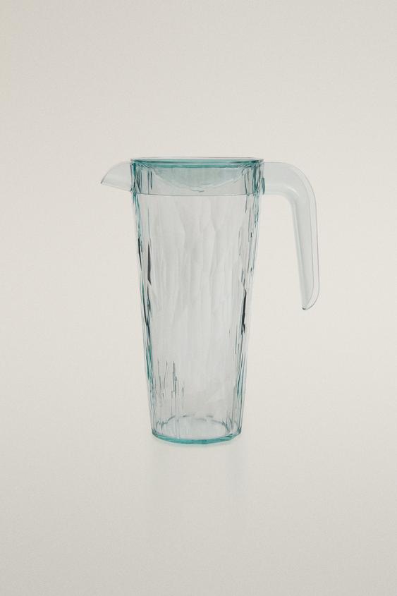 DIAMOND-EFFECT ACRYLIC JUG - Light blue by Zara - Image 0
