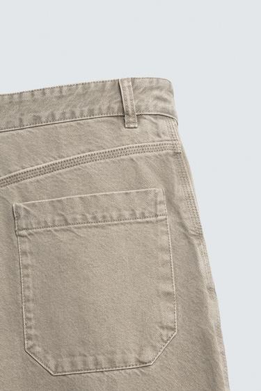 BALLOON FIT WASHED TROUSERS - Light sand by Zara - Image 9