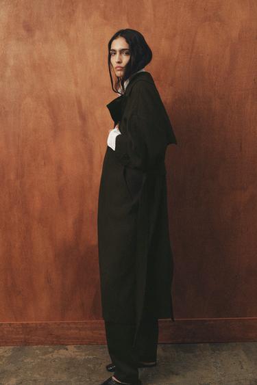 TRENCH FLUIDE LAINE ZW COLLECTION ÉDITION LIMITÉE - Kaki de Zara - Image 4