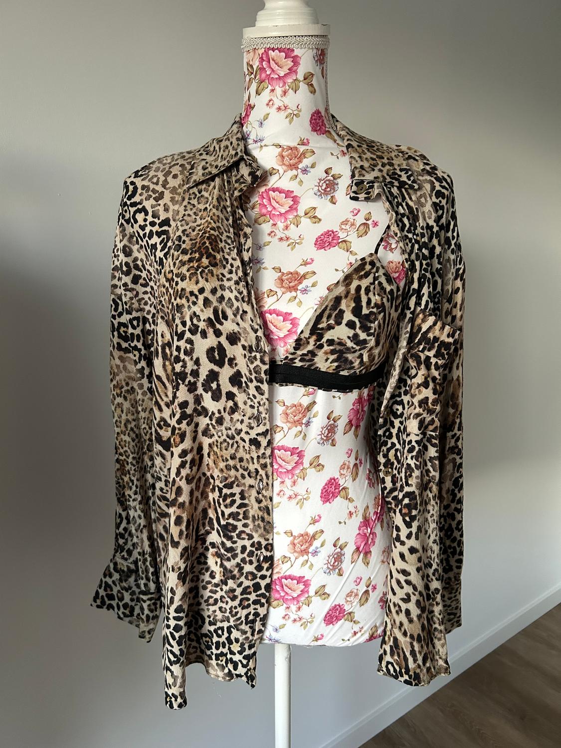ANIMAL PRINT SHIRT WITH BRALETTE - Image 3