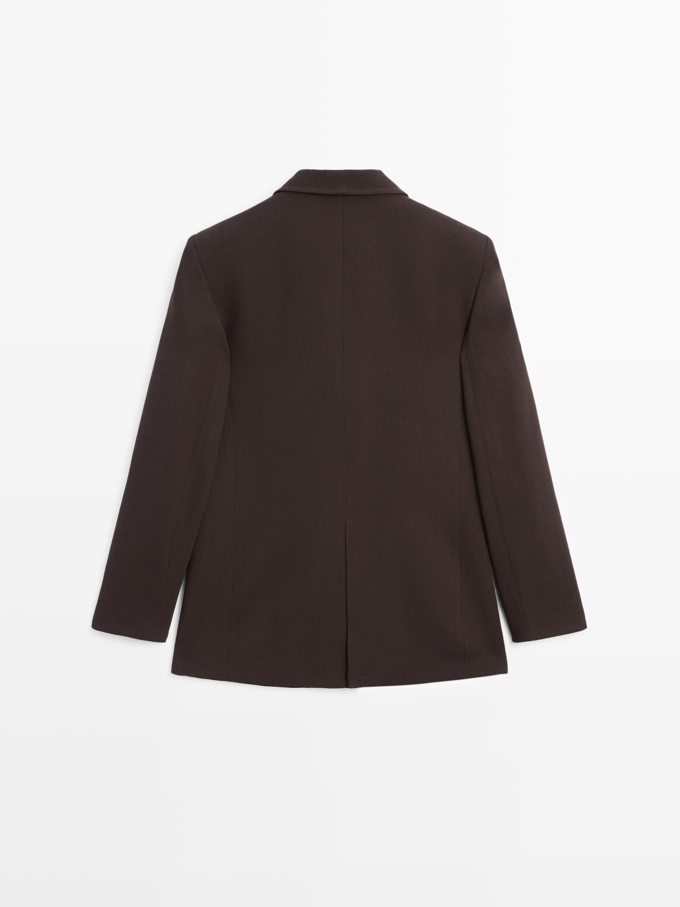 Blazer col à revers avec poches