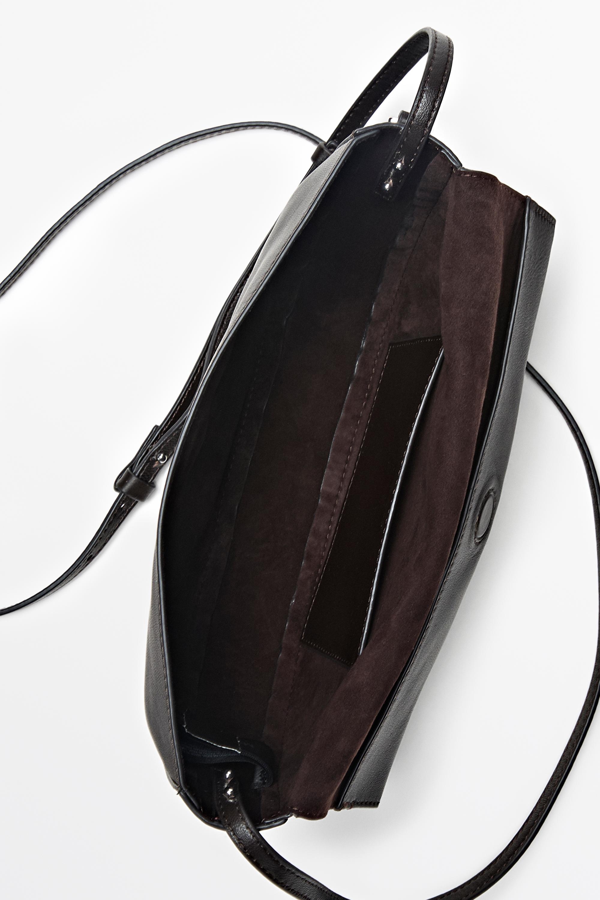 Nappa leather flap crossbody bag