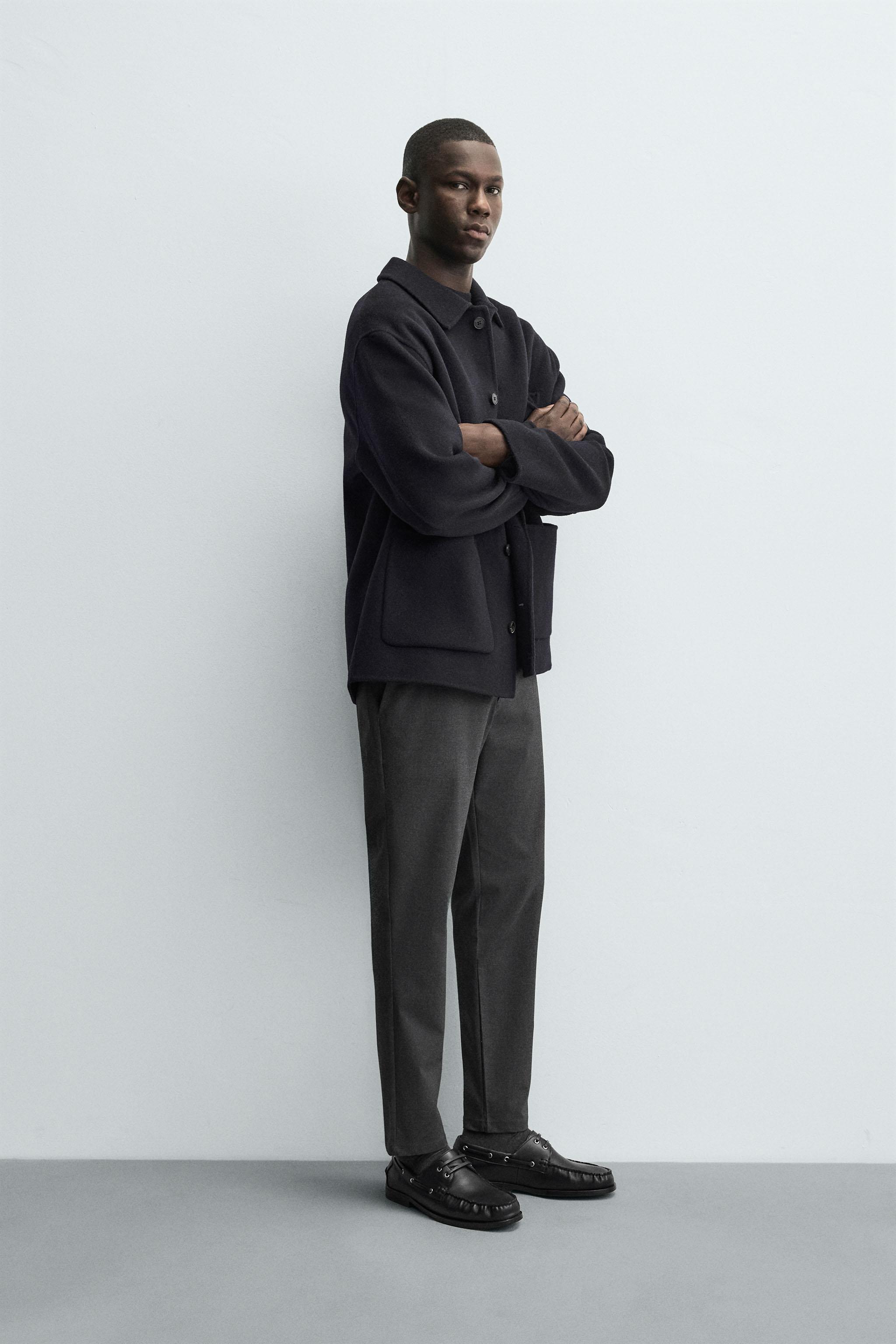 スリムフィットコンフォートパンツ - ネイビーブルー | ZARA Japan / 日本