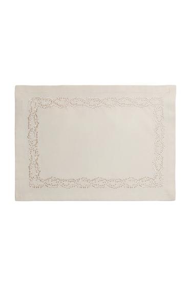 Zara EMBROIDERED PLACEMAT - 黃色