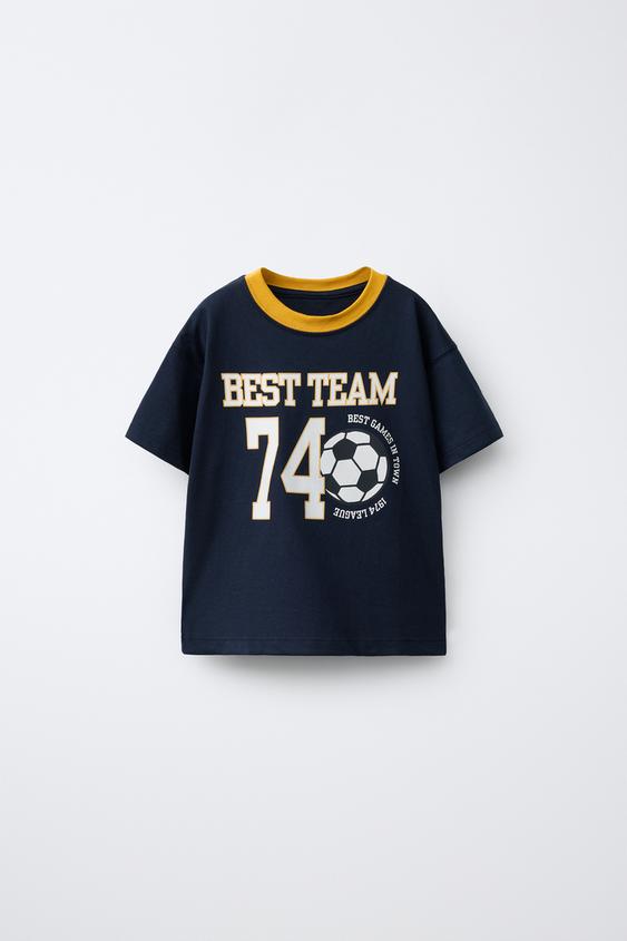 CAMISETA ESTAMPADO SPORT - Marino de Zara - Imagen 0