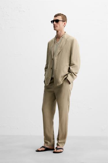 BLAZER DÉLAVÉE COSTUME - Beige de Zara - Image 3
