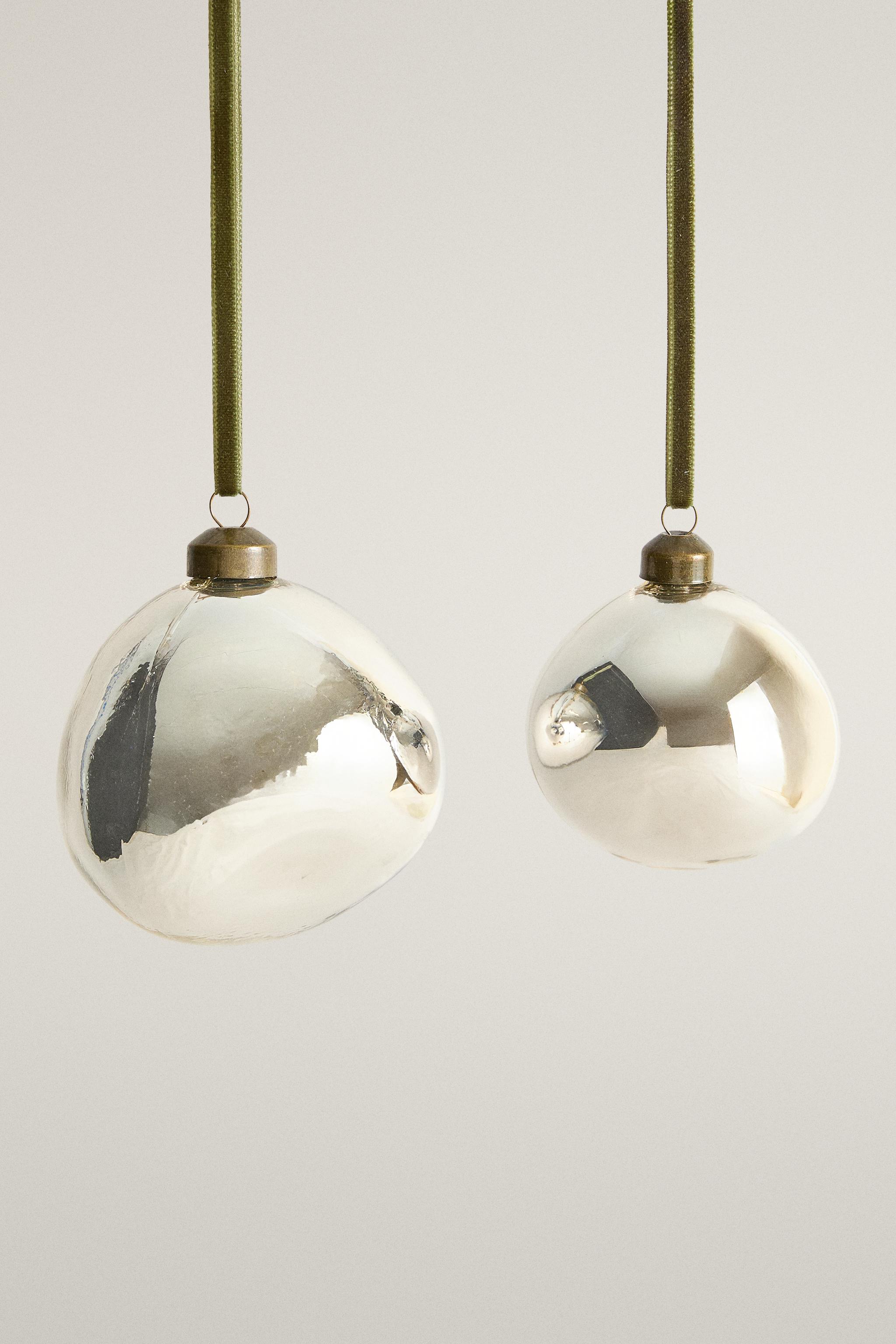 DÉCORATION SAPIN DE NOËL BOROSILICATE BOULE IRRÉGULIÈRE