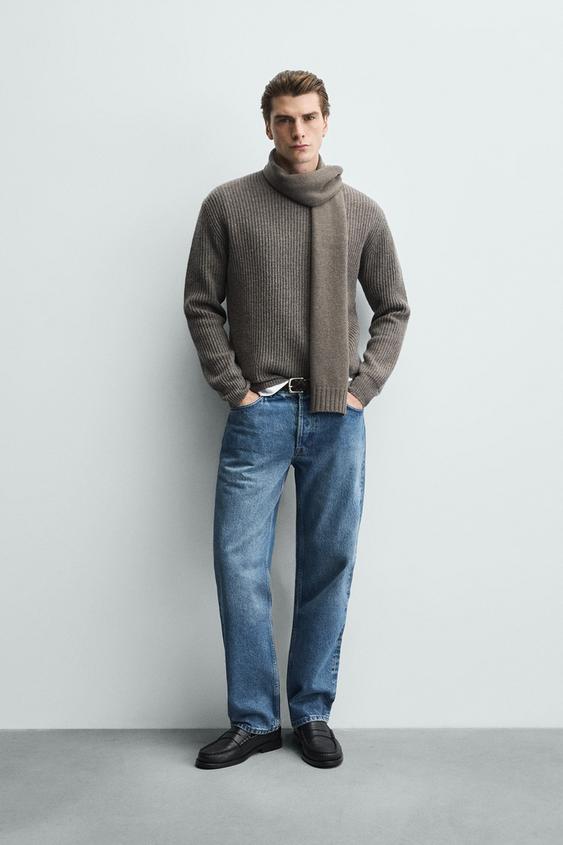 TEXTURED WOOL JUMPER