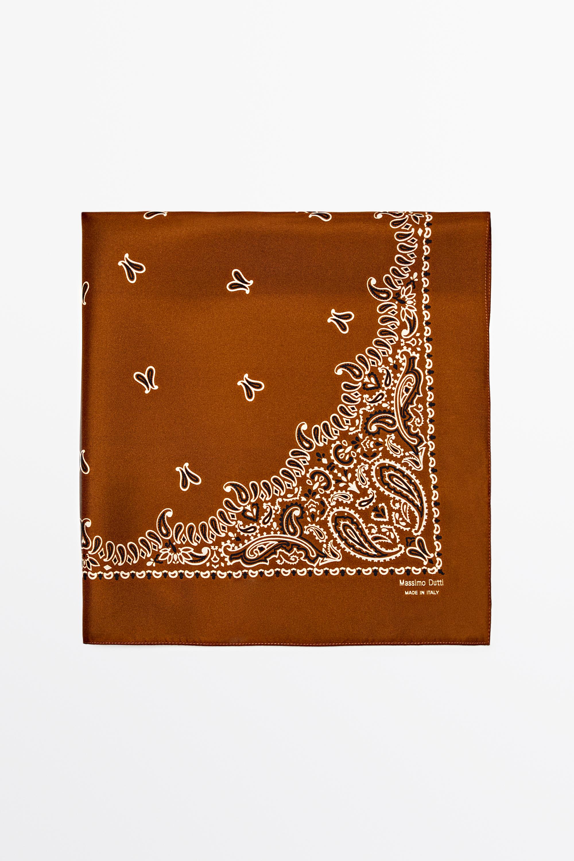 Paisley print scarf