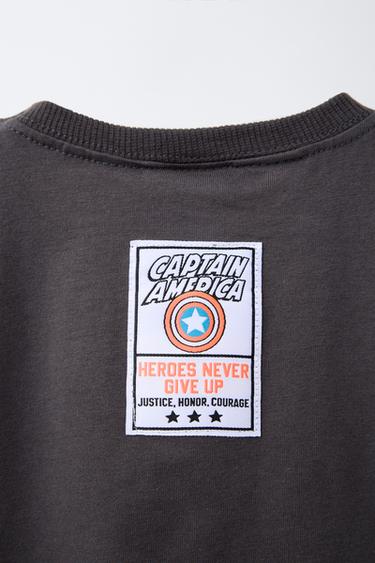 CAPTAIN AMERICA © MARVEL PRINT T-SHIRT - Anthracite grey by Zara - Image 3