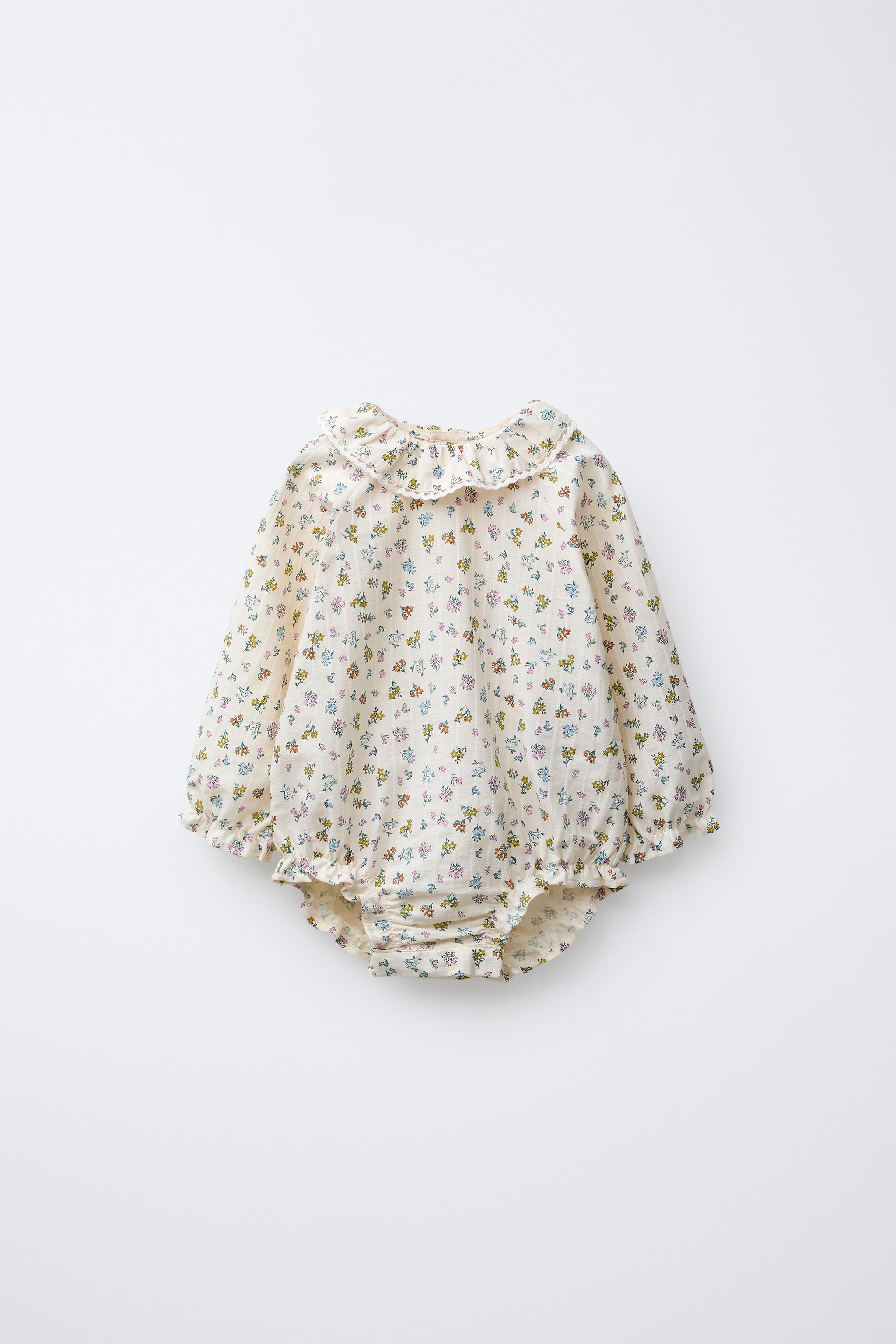 TEXTURED FLORAL BODYSUIT - Mid-ecru | ZARA Canada