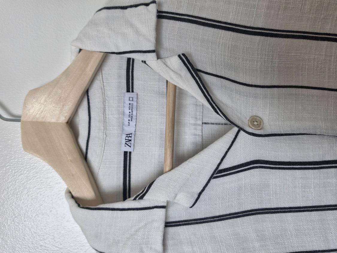 VISCOSE - LINEN STRIPED SHIRT - Image 2