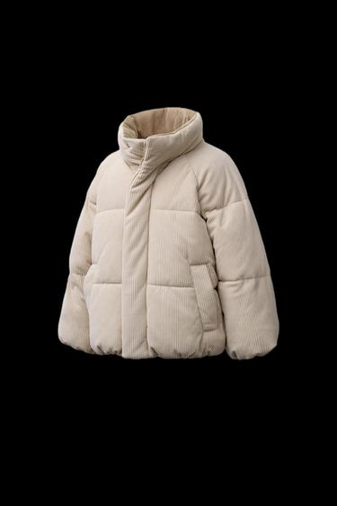 Zara CORDUROY JACKET - Beige