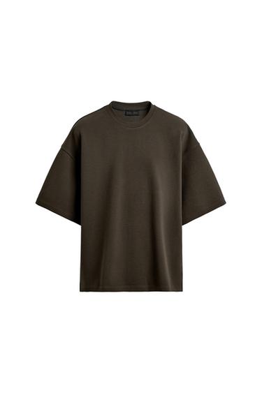 SUDADERA RELAXED FIT ESTRUCTURA - Marrón de Zara