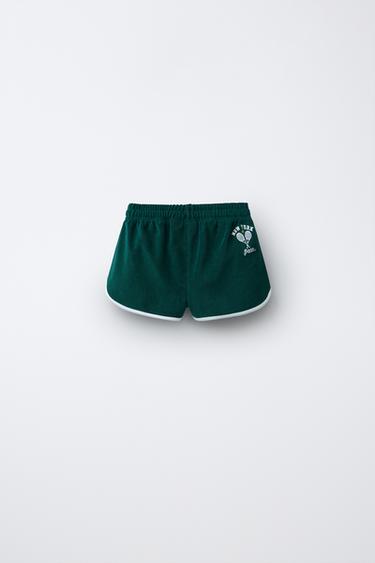 TERRY BERMUDA SHORTS PENN © - Green by Zara - Image 1