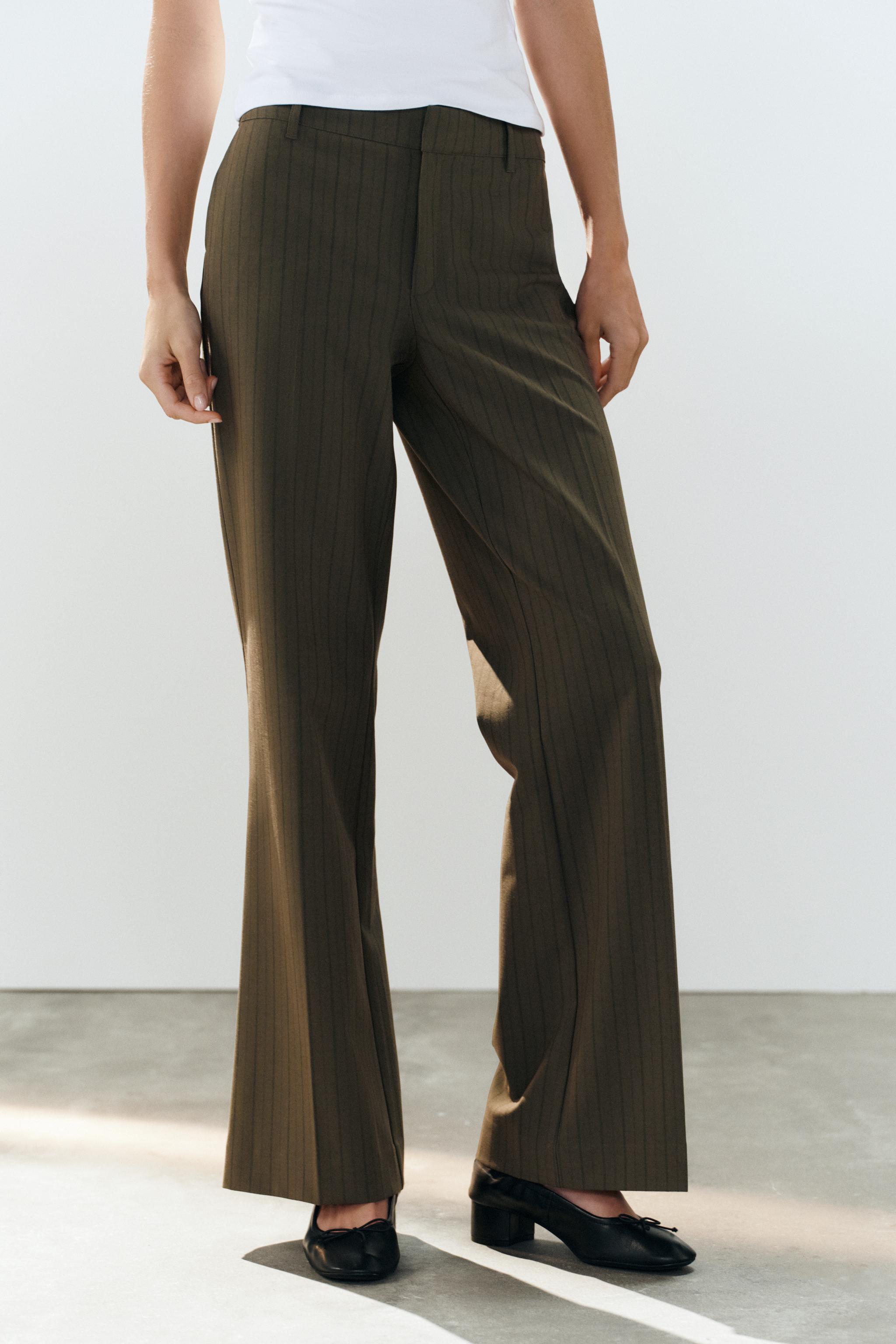 LOW-RISE STRAIGHT LEG PANTS - thumbnail 8