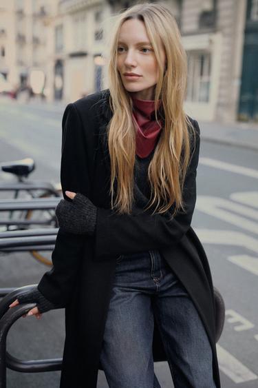 MITAINES COURTES EN MAILLE - Gris anthracite de Zara - Image 1