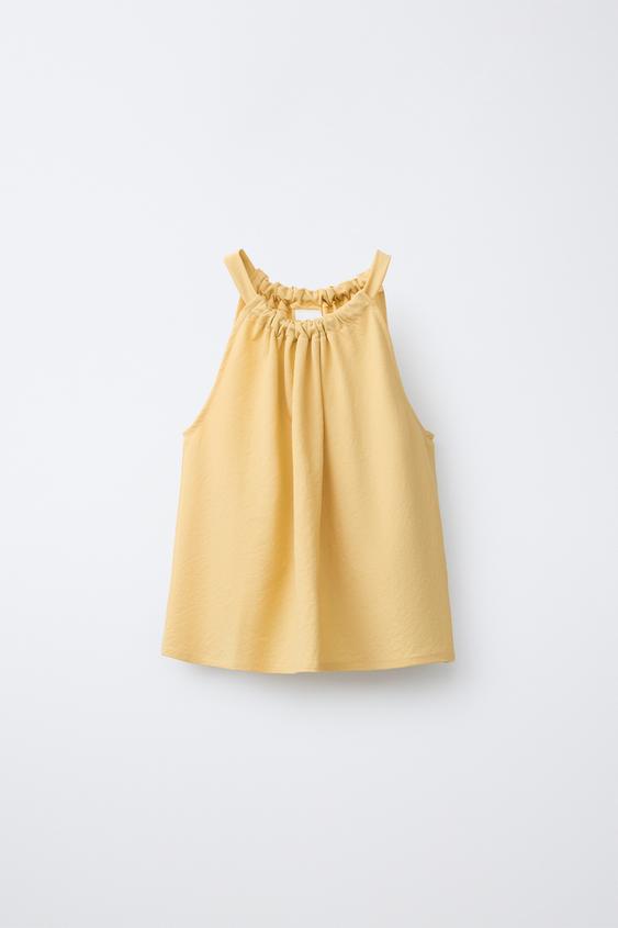 HALTER TOP - Yellow by Zara - Image 0