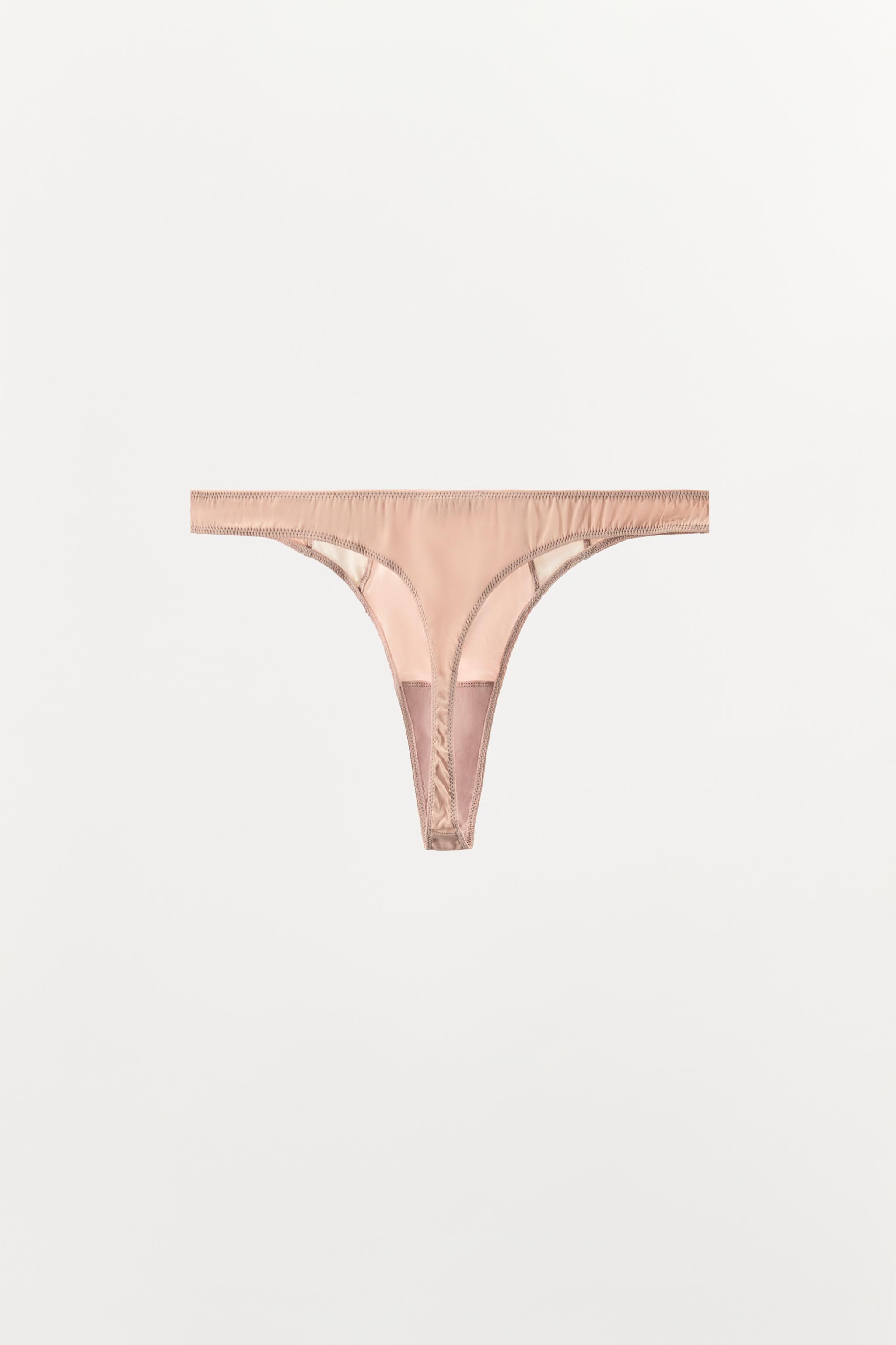 COMBINATION SILK BLEND THONG