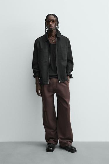RELAXED FIT JOGGER TROUSERS - Brown by Zara - Image 0