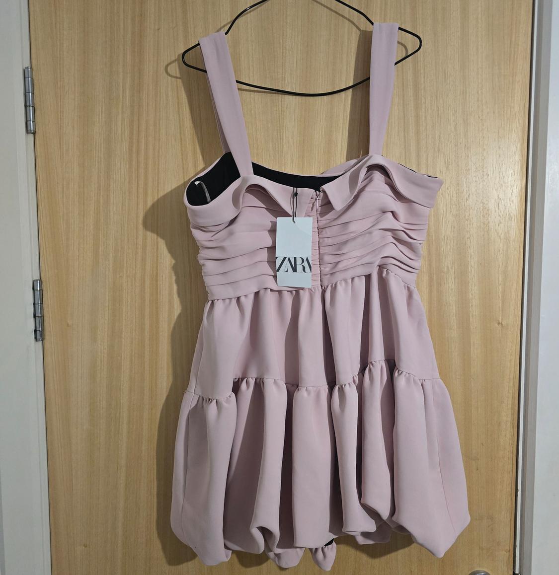 DRAPED BALLOON MINI DRESS - Image 3