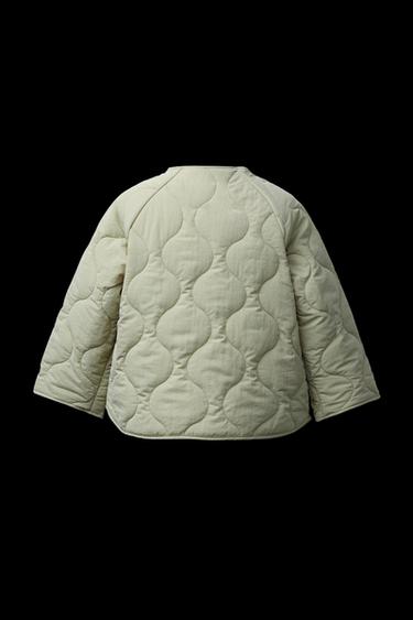 RIBBON PUFFER JACKET - Light green by Zara