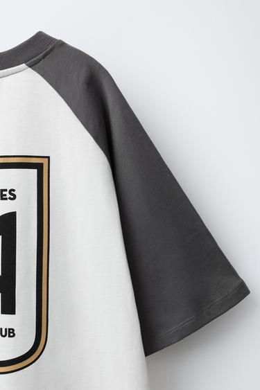 T-SHIRT À MANCHES RAGLAN LOS ANGELES CF MLS - Écru de Zara - Image 3