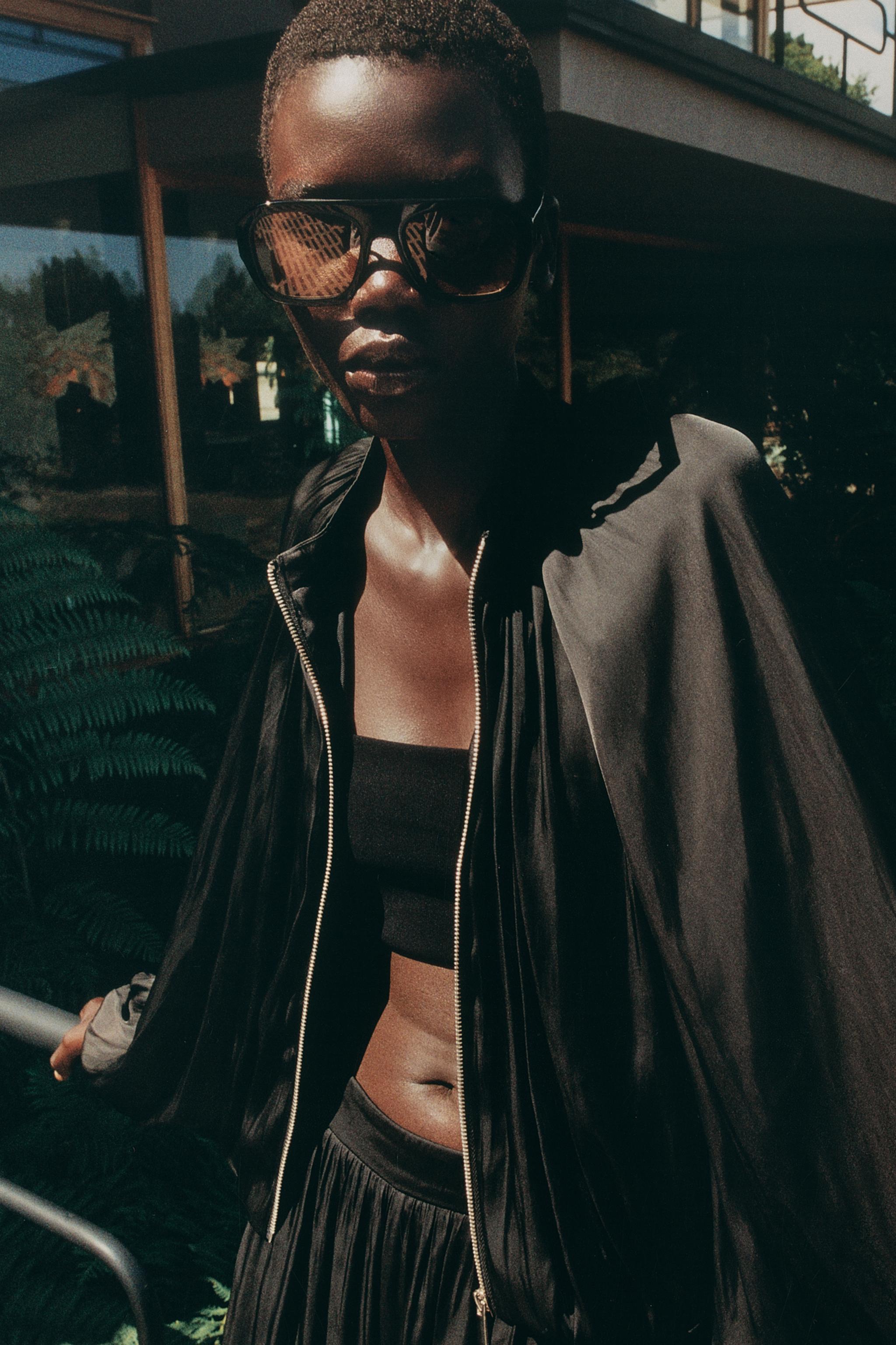 VESTE BOMBER SATINÉE