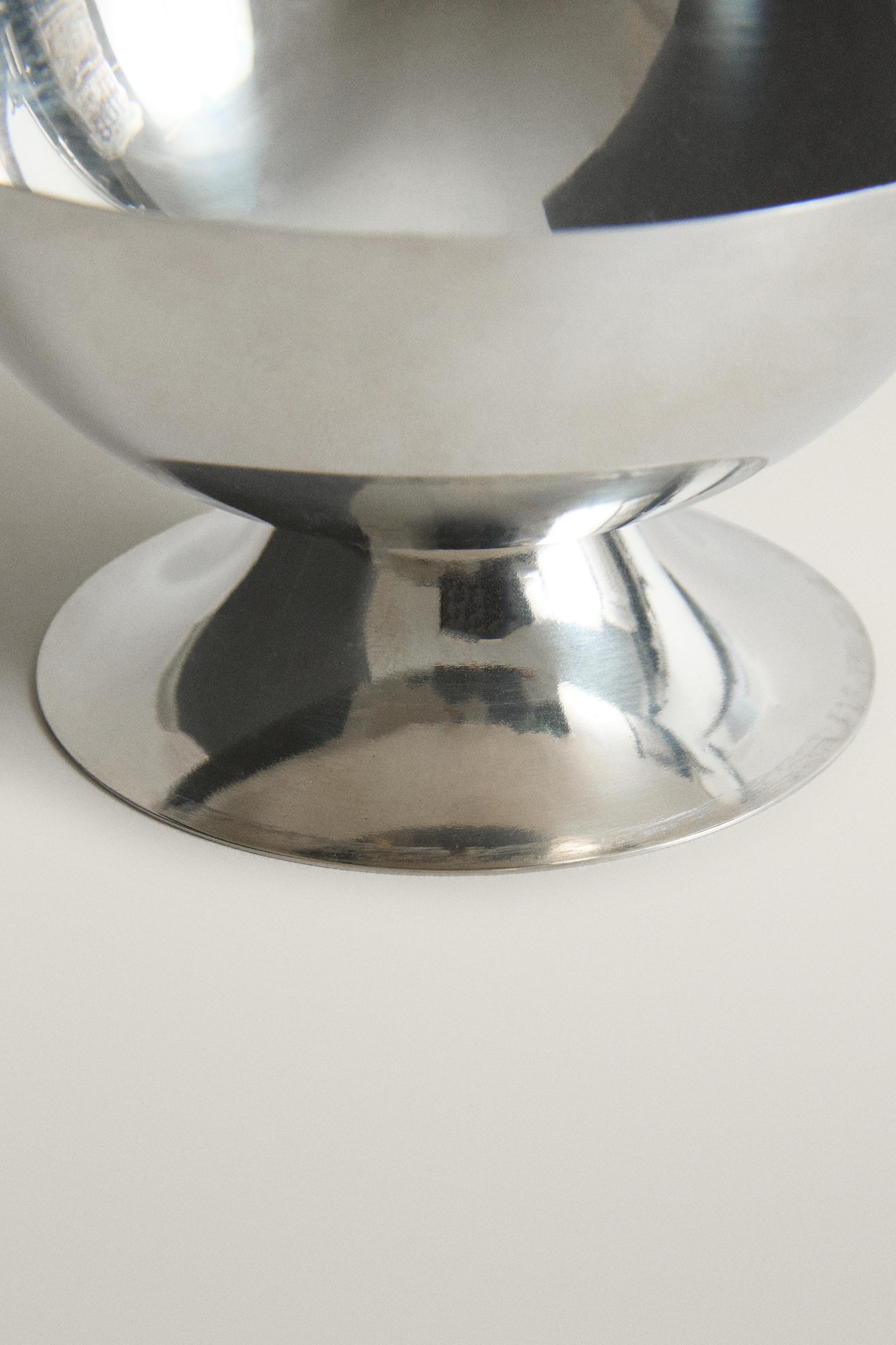 VERRE À GLACE MÉTAL BRILLANT