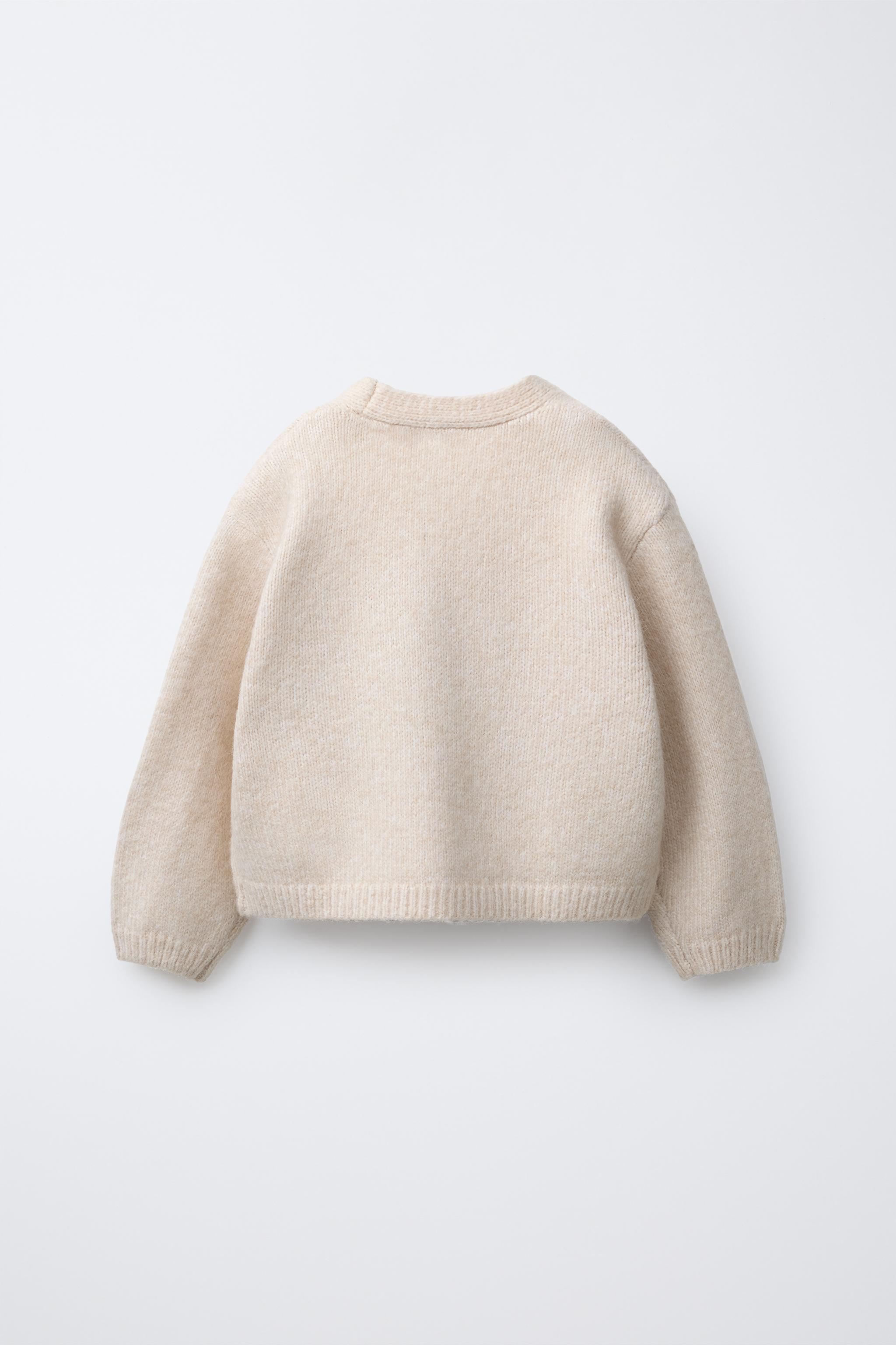 リボン ニットカーディガン - エクリュ | ZARA Japan / 日本