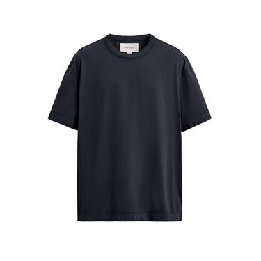 RELAXED FIT T-SHIRT WITH BINDING - Dark navy by Zara