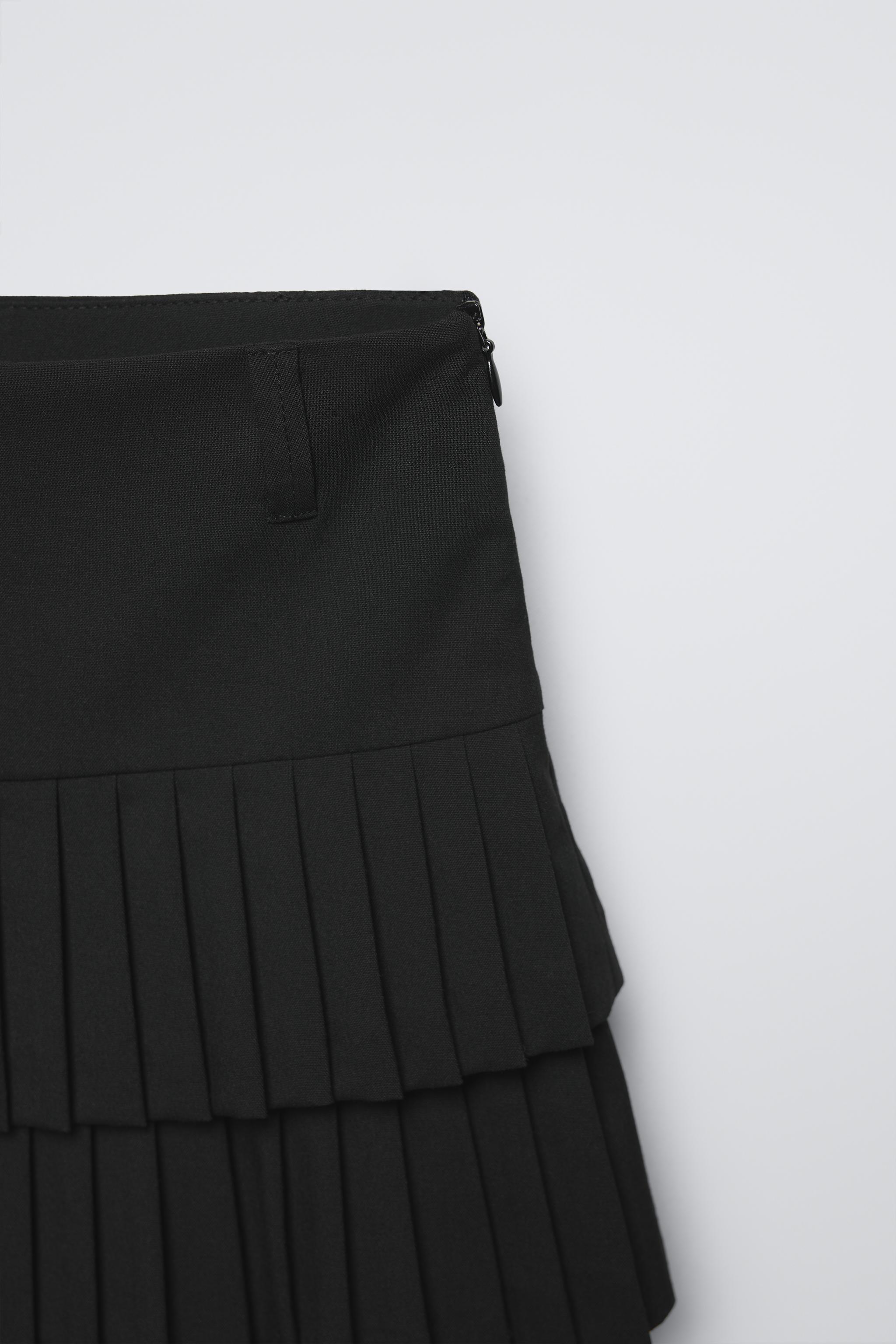 BOX PLEAT SKORT - Black | ZARA United States