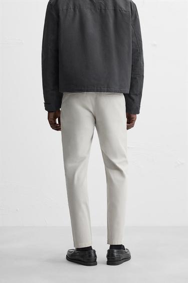 PANTALON CHINO SKINNY - Gris perle de Zara - Image 2