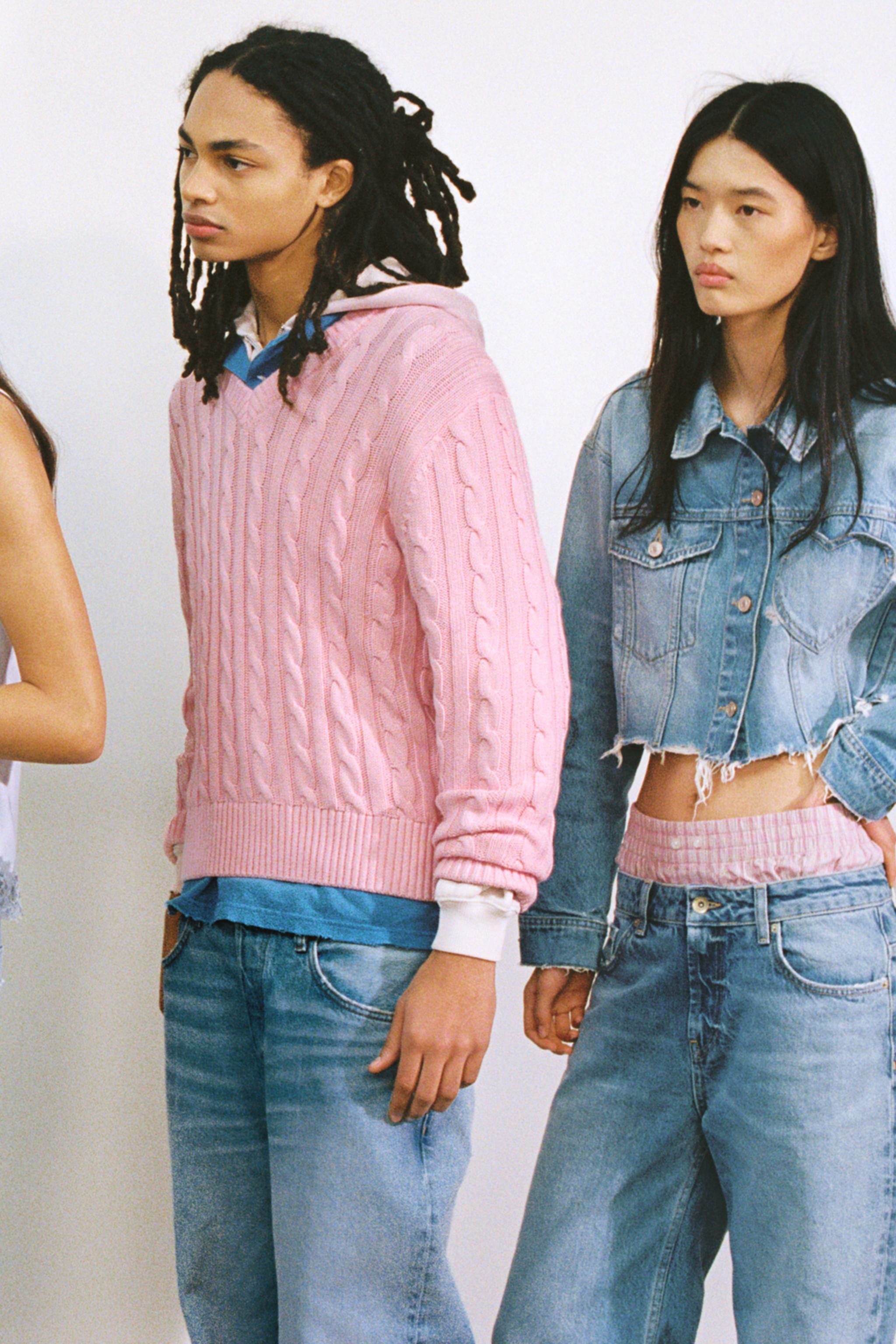 TRF DENIM JACKET WITH HEARTS