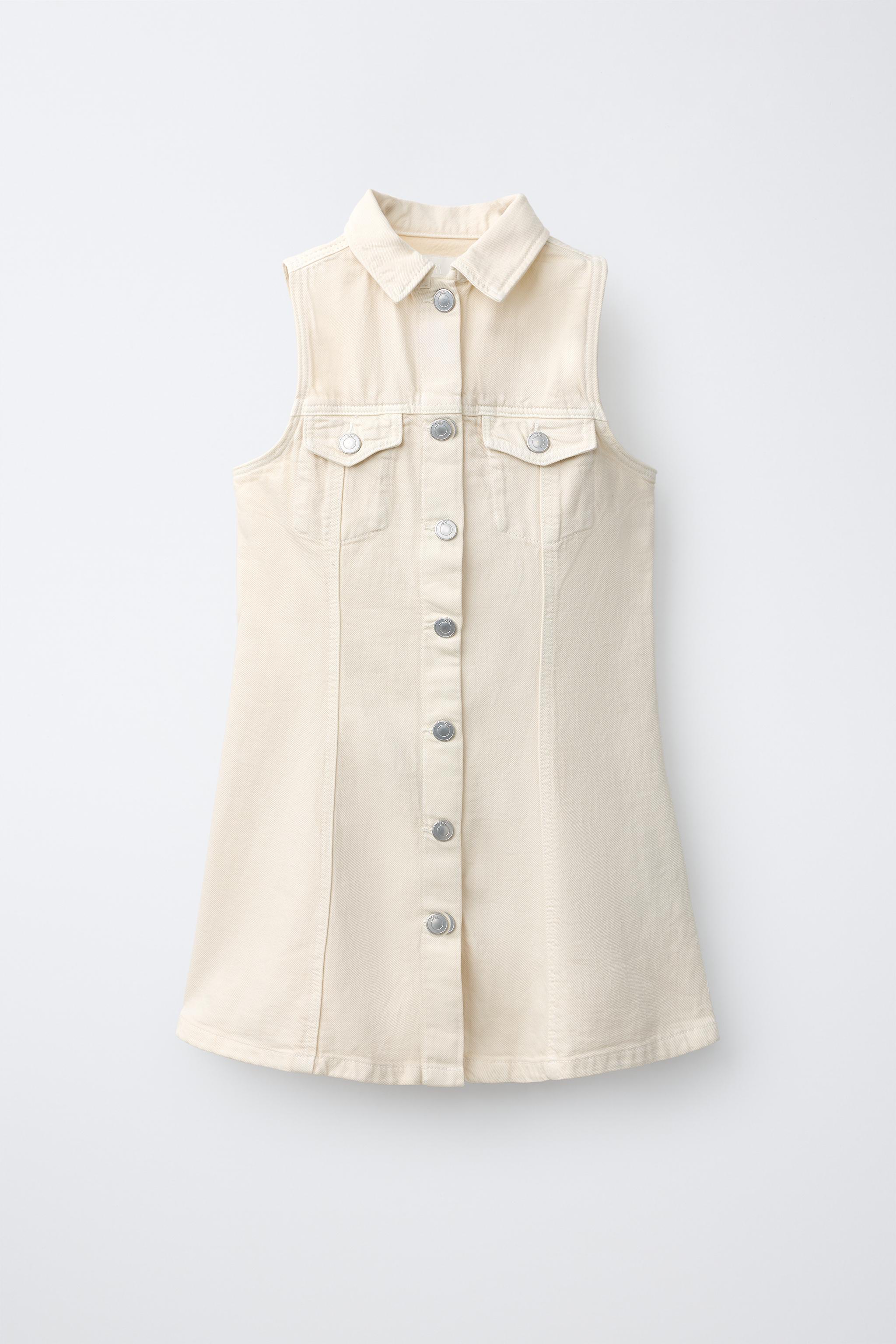 BUTTON-UP DENIM DRESS